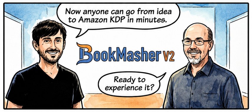 Damon Nelson and Wayne Atkinson, the team behind BookMasher
