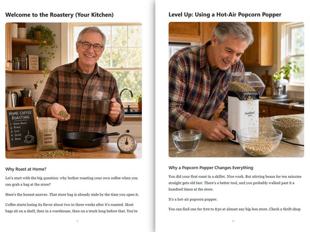 Inside pages of a BookMasher DIY book