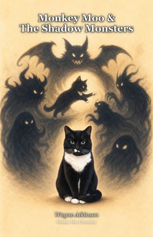Monkey Moo and The Shadow Monsters, a children's book flipbook