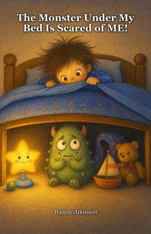 The Monster Under My Bed Is Scared of ME, a children's book flipbook
