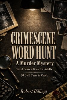 Word search puzzle book cover made with BookMasher
