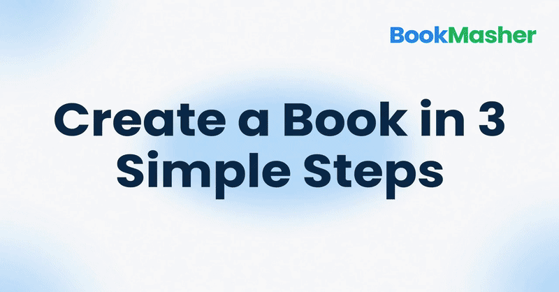 Screen recording of BookMasher generating a book from a single topic